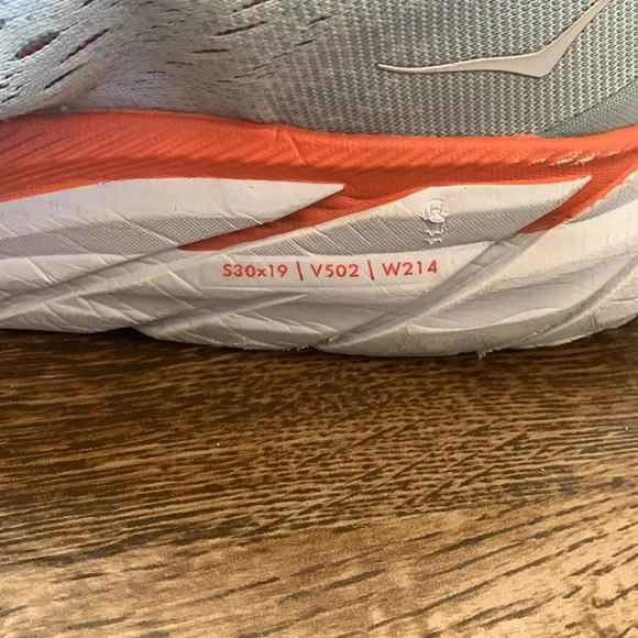 Hoka Clifton 8 Sneakers Woman's Size 9.5 B Running Shoes Trainers Light Blue - Picture 7 of 12